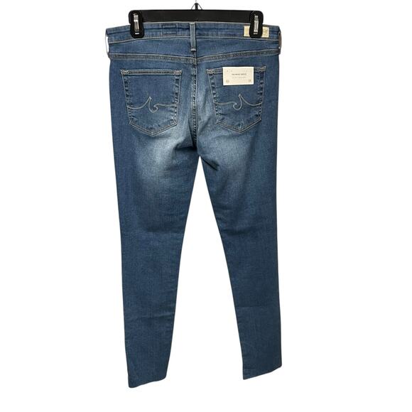 NWT Adriano Goldschmied Midi Ankle Mid Rise Legging Distressed Wash Denim 29 - Picture 4 of 9